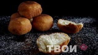 Пончики с творогом
