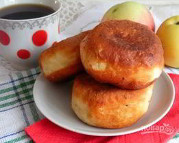 Пончики с яблочной начинкой