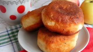 Пончики с яблочной начинкой