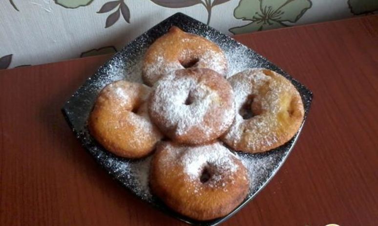 Рецепт пончиков с яблоком