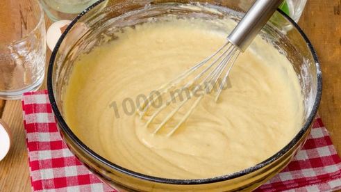 коврижка на кефире с вареньем