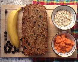 Овсяно-банананово-морковная коврижка