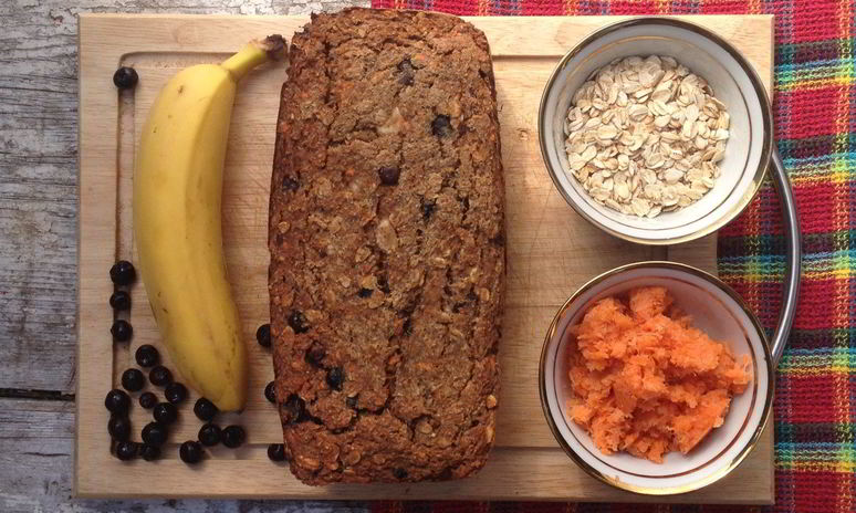 Рецепт овсяно-банананова-морковной коврижка