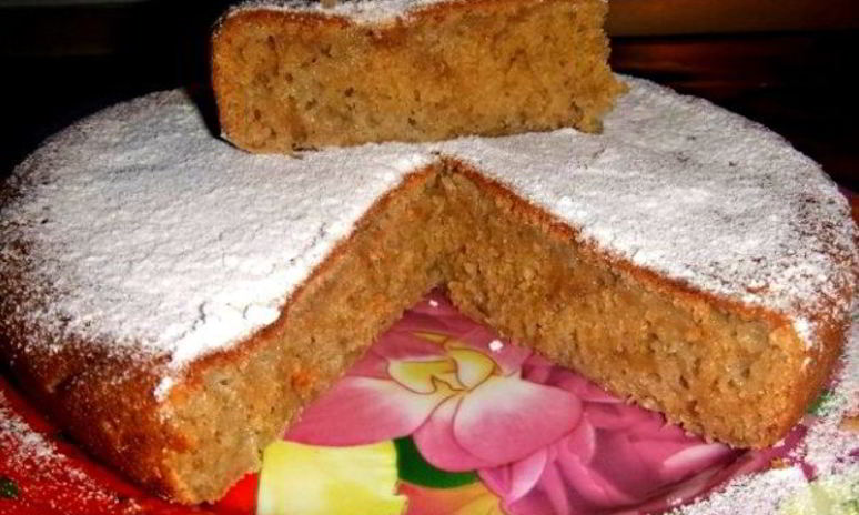 Рецепт постной банановой коврижки в мультиварке