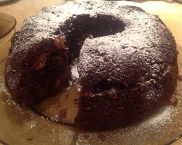 Постная коврижка с миндалем, изюмом и черносливом