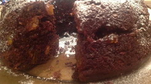 постная коврижка с миндалем, изюмом и черносливом