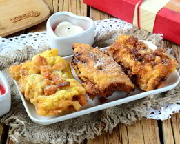 Рулетики с начинкой из бананов и шоколадом