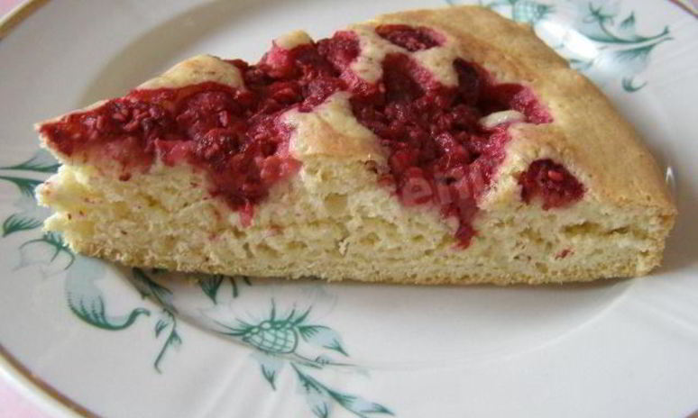 Рецепт малиновой шарлотки с малиной