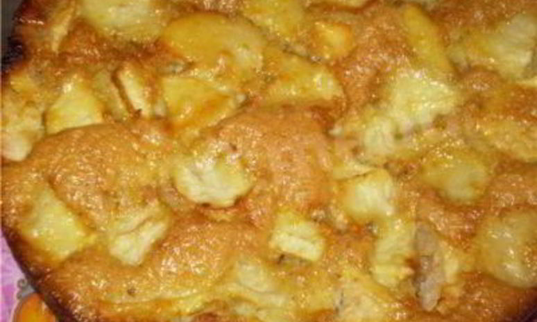 Рецепт простой шарлотки с яблоками
