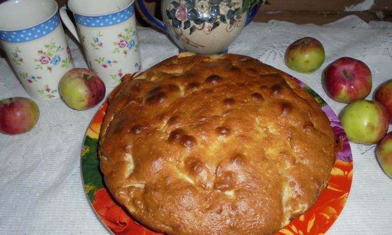 Рецепт шарлотки на сгущенном молоке