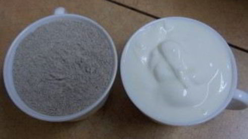 шарлотка с черникой и яблоками