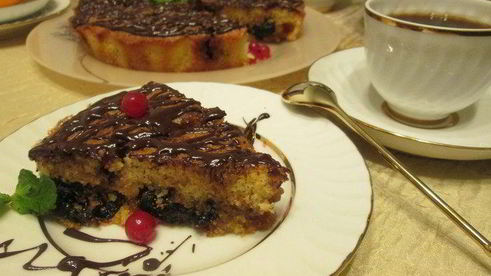 шарлотка с черносливом по-итальянски