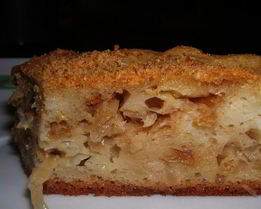 Шарлотка с капустой на кефире