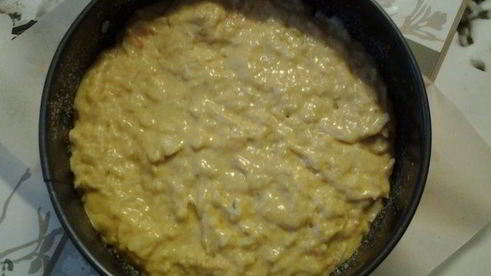 шарлотка с квашеной капустой и цельнозерновой мукой