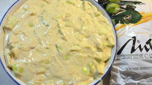 шарлотка с отрубями