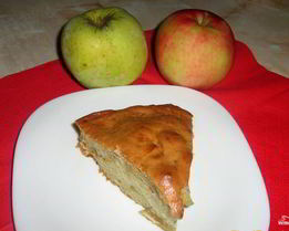 Шарлотка с яблоками без миксера