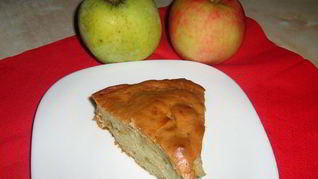 Шарлотка с яблоками без миксера