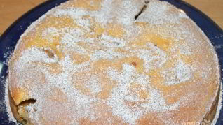 Шарлотка с яблоками без муки