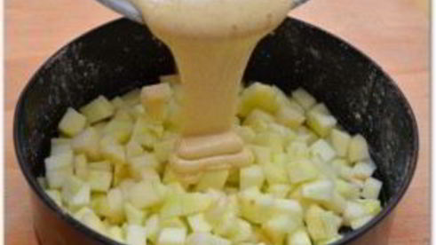 шарлотка с яблоками без разрыхлителя