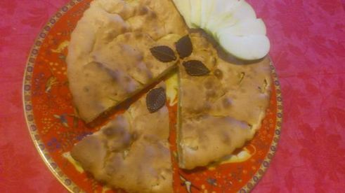 шарлотка с яблоками и лимонами