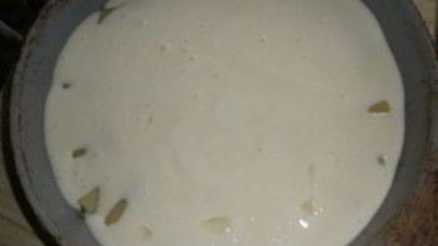 шарлотка с яблоками и ревенем