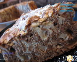 Шоколадно-ванильная шарлотка