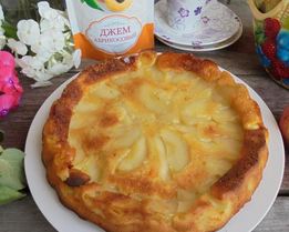 Яблочно-абриксовая шарлотка