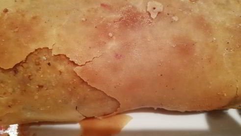 легкий штрудель с вишней и миндалем