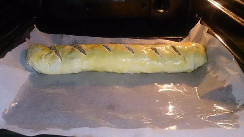 штрудель с мясом