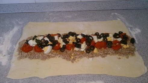 штрудель с тунцом