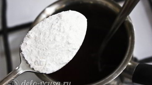 штрудель с вишней из слоеного теста