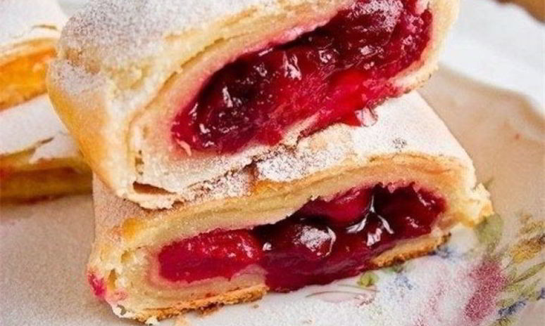 Рецепт штруделя с вишней классический