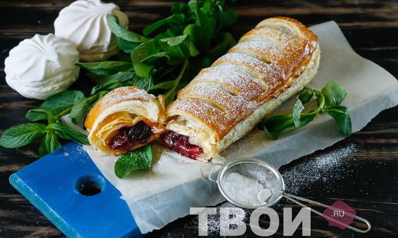 Рецепт штруделя с вишней