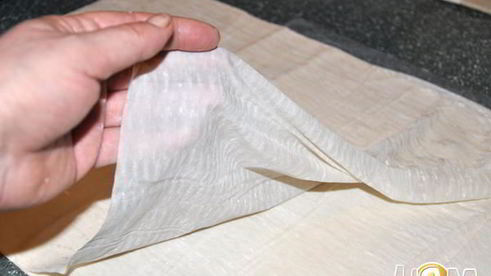 штрудель с яблоком и корицей под кремом англес