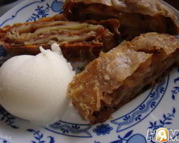 Тесто Фило и яблочный штрудель из него