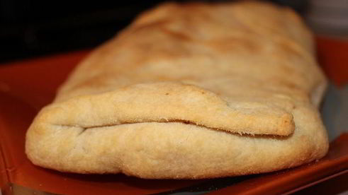 ванильный штрудель с яблоком, сливами и творогом