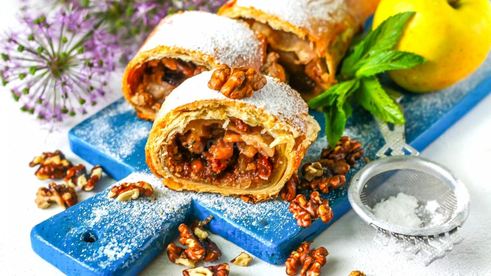венский штрудель с яблоками