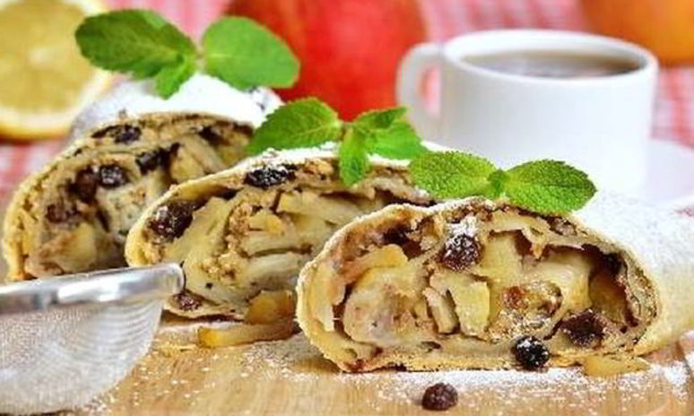 Рецепт яблочного штруделя