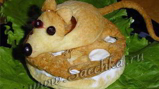 Слойки Мышка на сыре