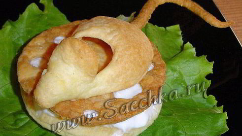 слойки мышка на сыре