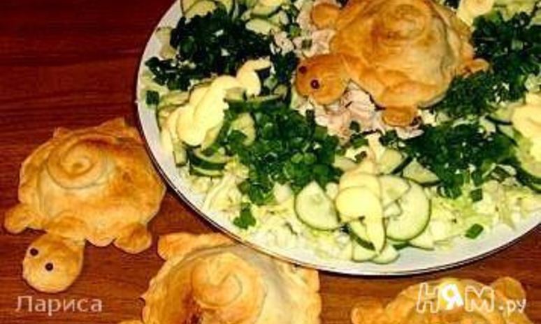 Рецепт слоек овощных черепашки
