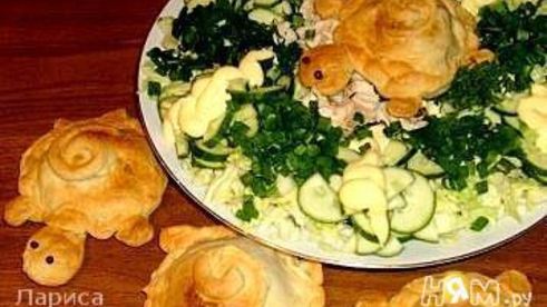 слойки овощные черепашки