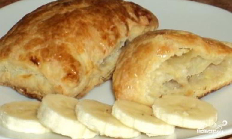 Рецепт слоек с бананом