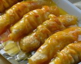 Слойки с мандаринами