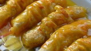 Слойки с мандаринами