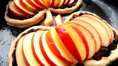 слойки яблочко