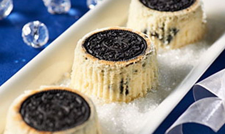 Рецепт печеных мини-сырников из печенья oreo