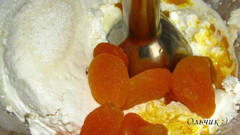 сырник с курагой на пару