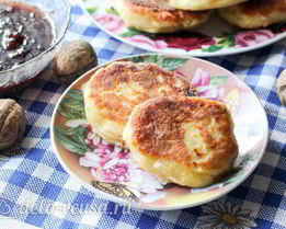 Сырники с бананом и манкой