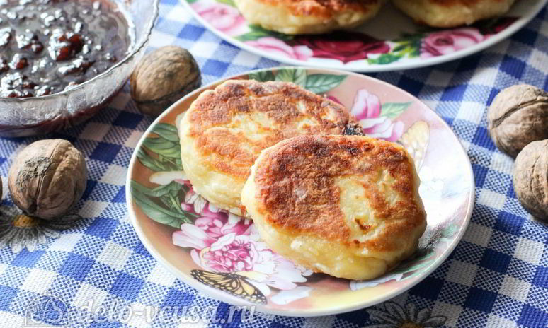 Рецепт сырников с бананом и манкой